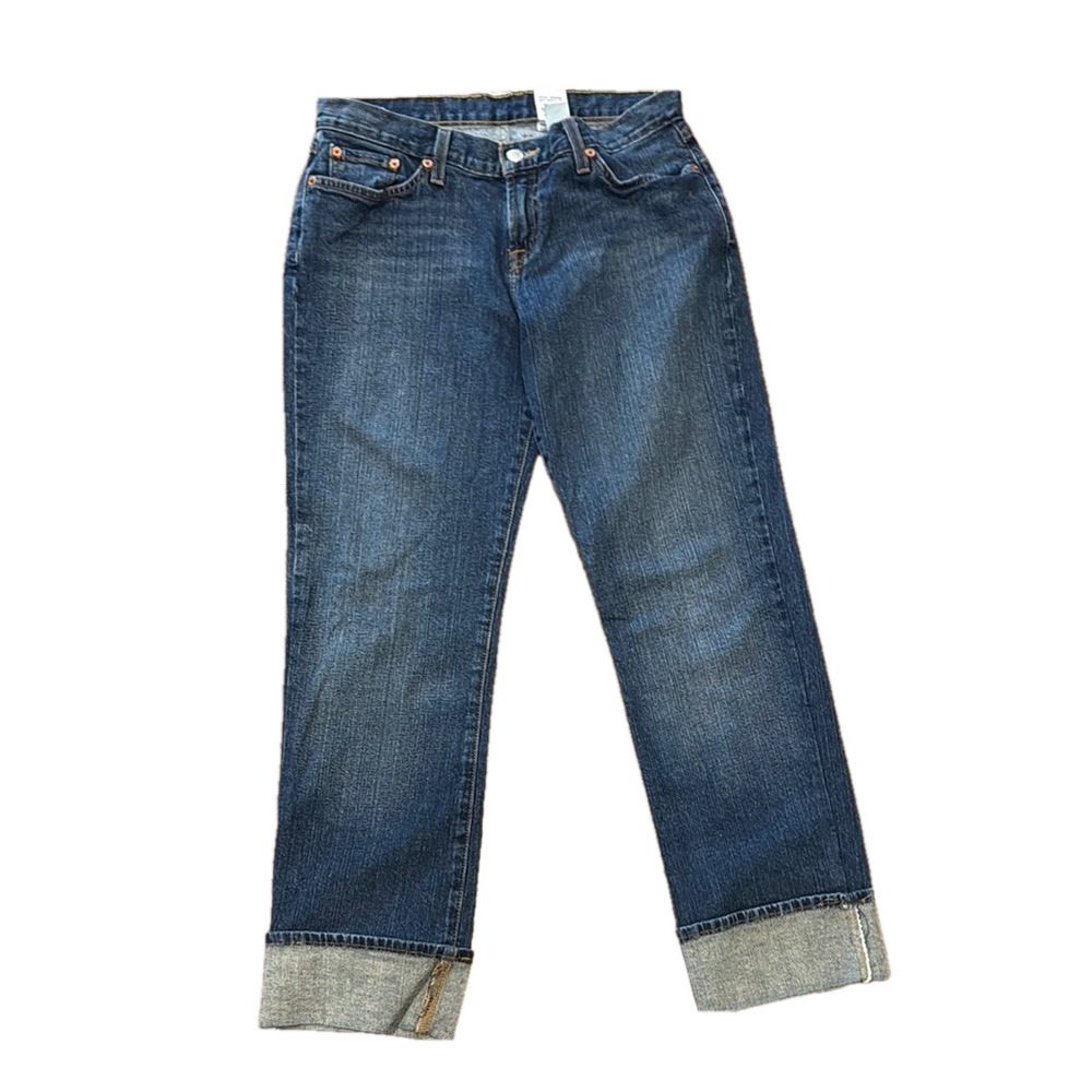 Lucky Brand mid rise flare dungarees, jeans, size 8